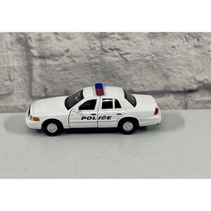 Welly Diecast Car 1999 Ford Crown Victoria Police Red/Blue Light Bar 4.75" NEW